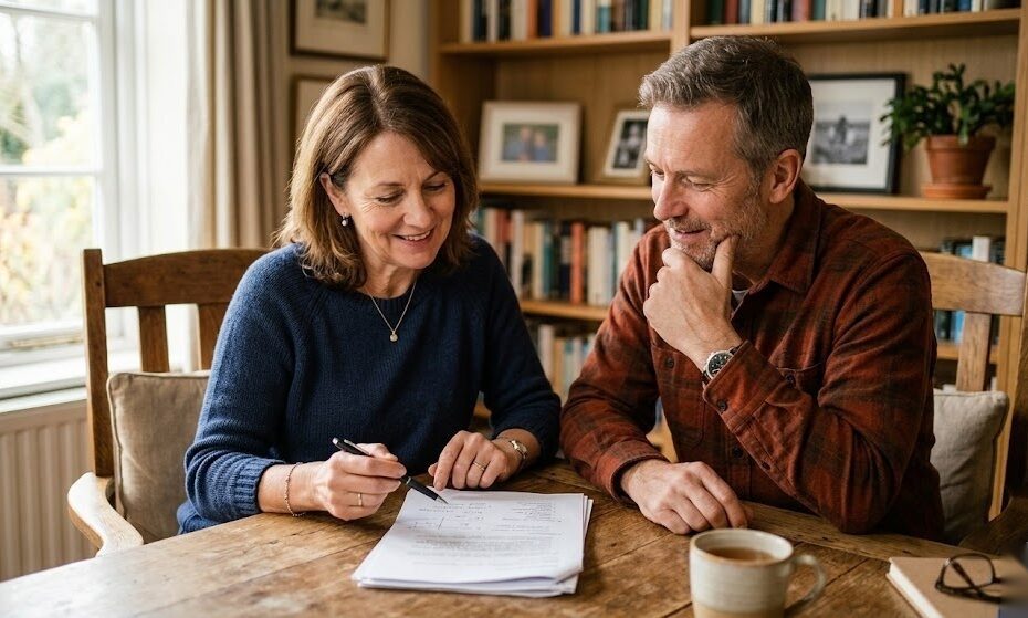 Zwei Personen besprechen gemeinsam die Vorsorgevollmacht als wichtige rechtliche Vorsorgedokument in Deutschland