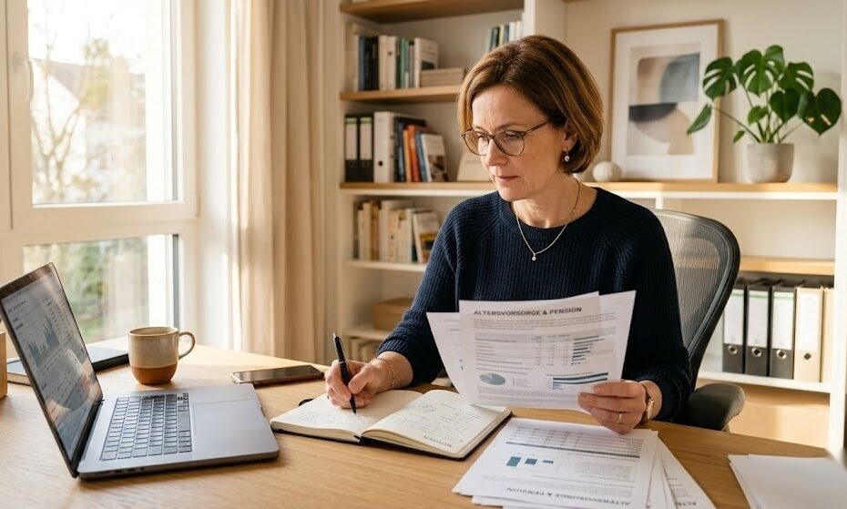 Selbstständige Person plant ihre Altersvorsorge mit der Rürup-Rente in Deutschland