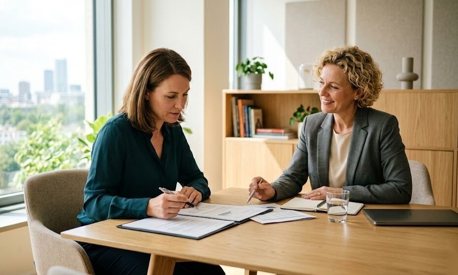 Person nimmt eine Beratung beim Jobcenter zu Bürgergeld und den aktuellen Regelungen in Deutschland in Anspruch