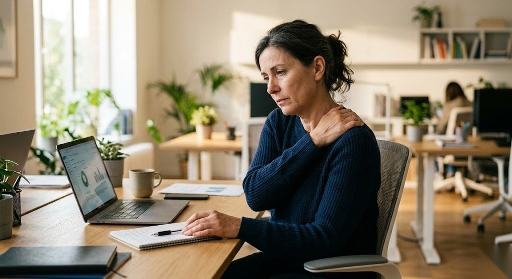 Person denkt an die Absicherung ihrer Arbeitskraft durch eine Berufsunfähigkeitsversicherung in Deutschland