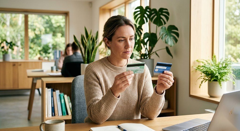 Person vergleicht gesetzliche und private Krankenversicherung in Deutschland und wählt die richtige Option für ihre Situation